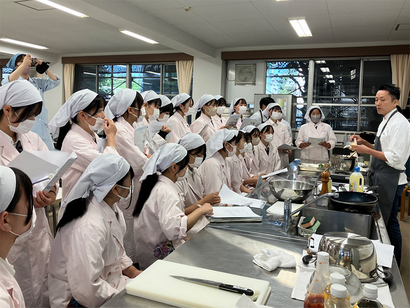 プロに学ぶ！ミルク講座 会場風景（佐野松桜高校）